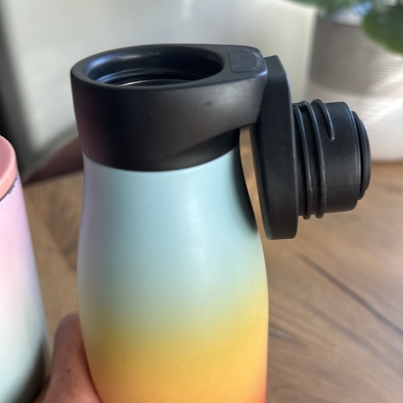 2 Starbucks Rainbow Tumblers Stainless Steele screw magnetic top Straw - Picture 6 of 12